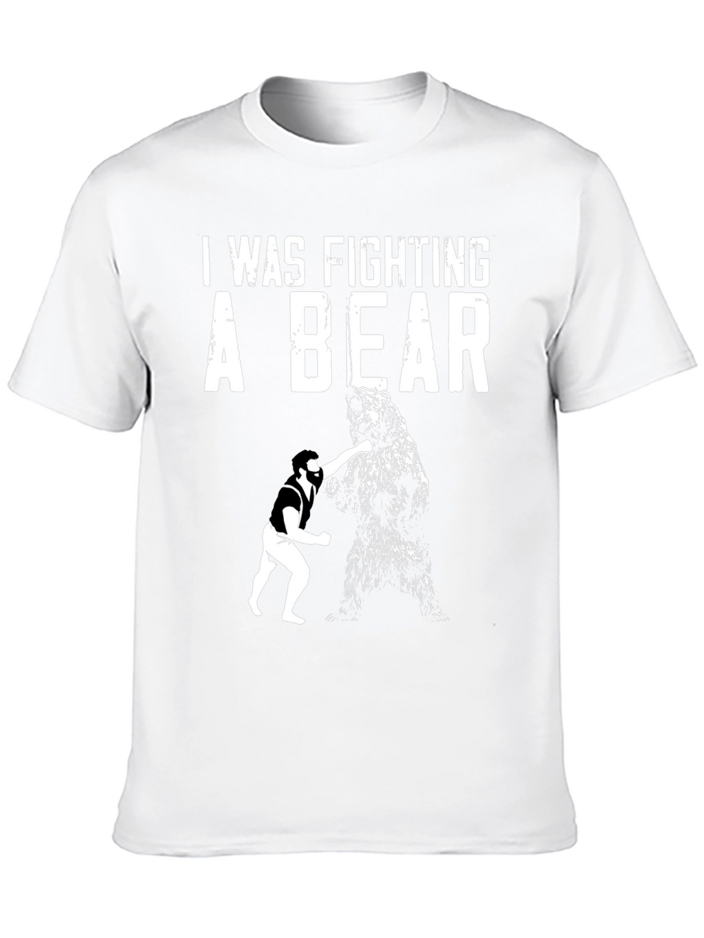 Fighting a Bear Graphic T-Shirt