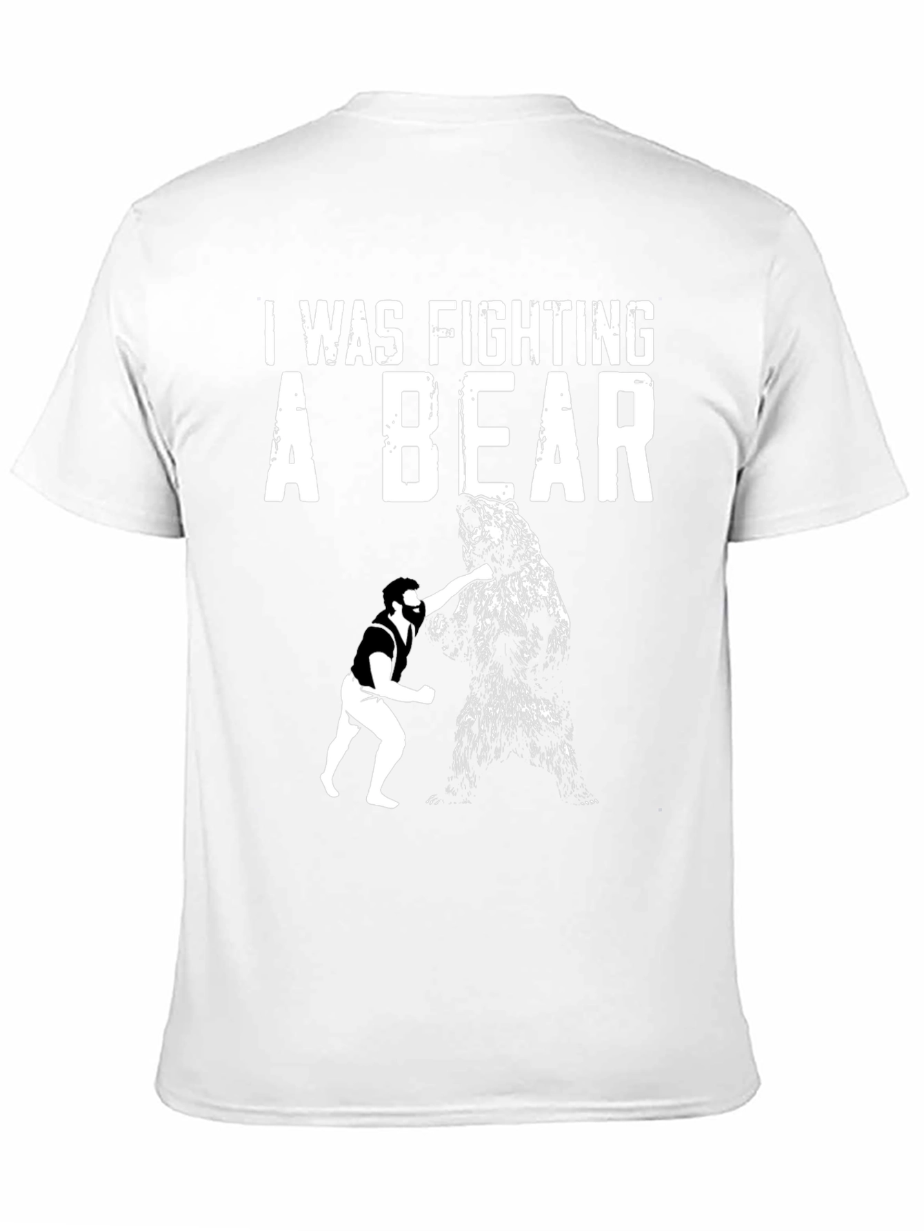 Fighting a Bear Graphic T-Shirt