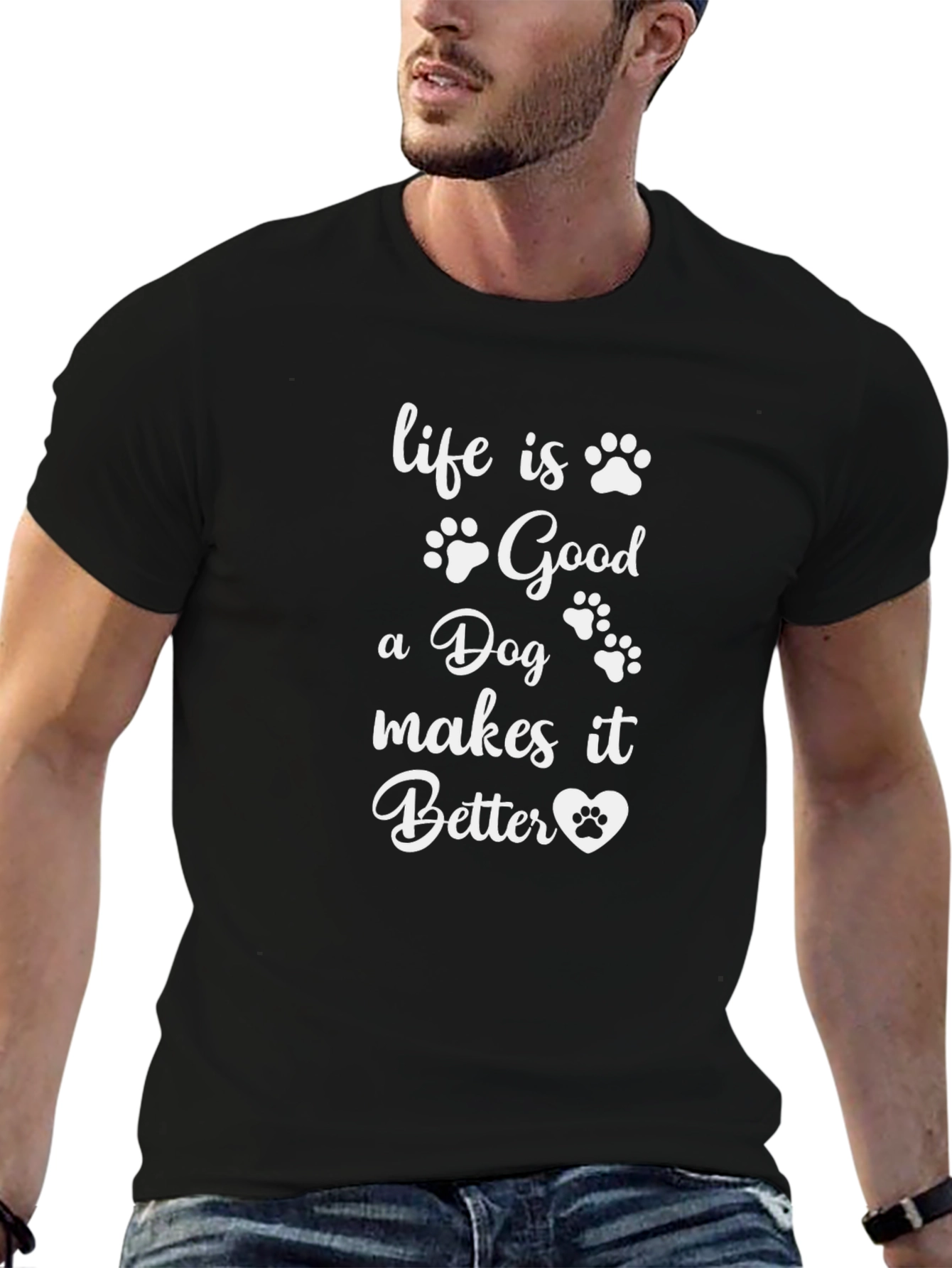 Life is Good Dog Makes it Better T-Shirt
