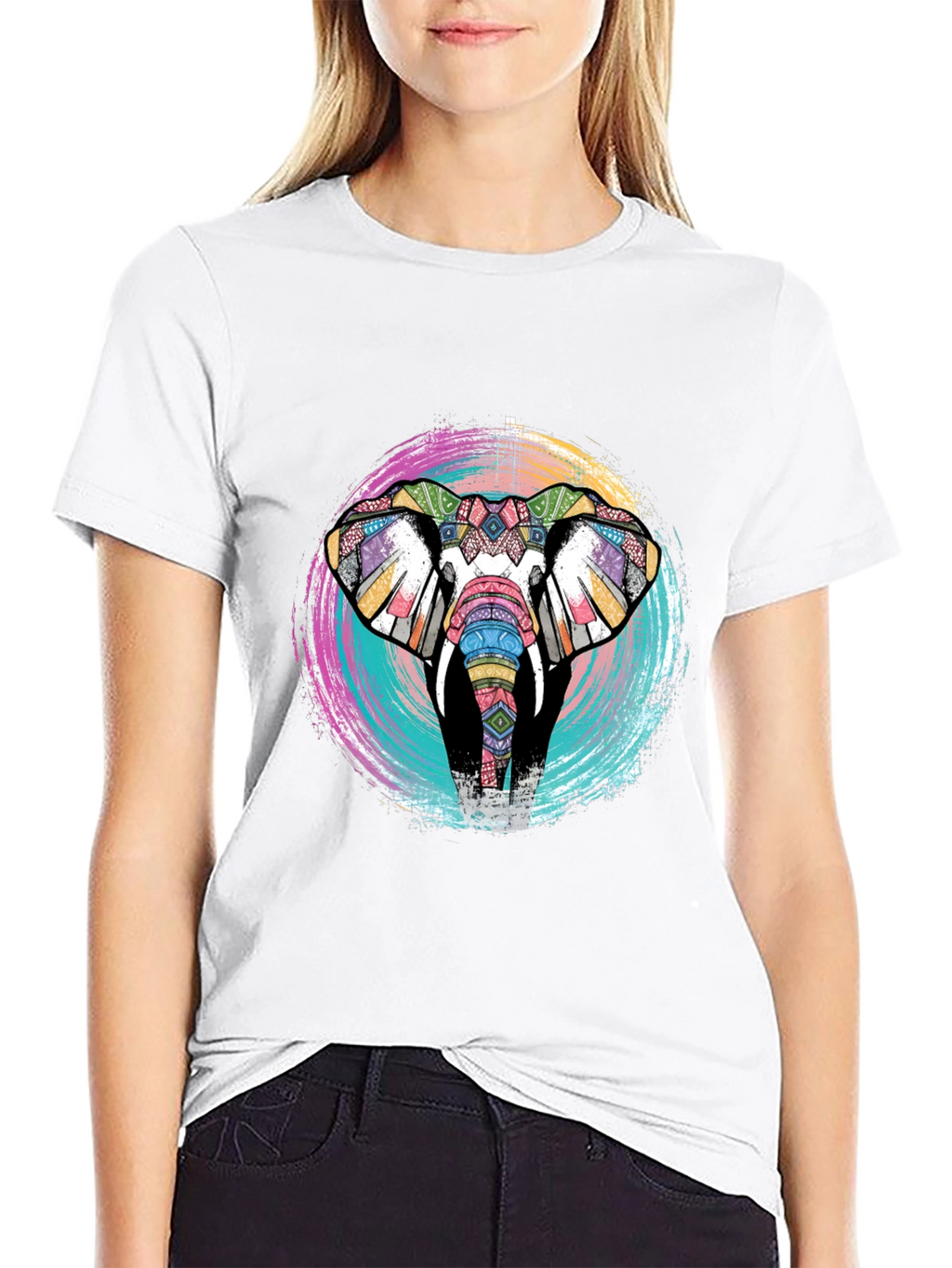 Tribal Elephant Graphic Tee