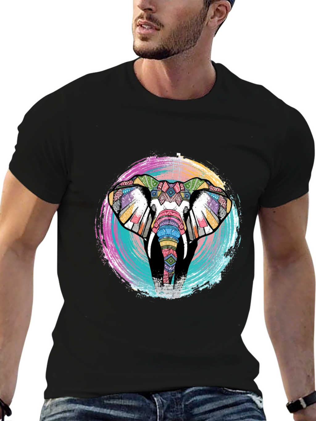 Tribal Elephant Graphic Tee