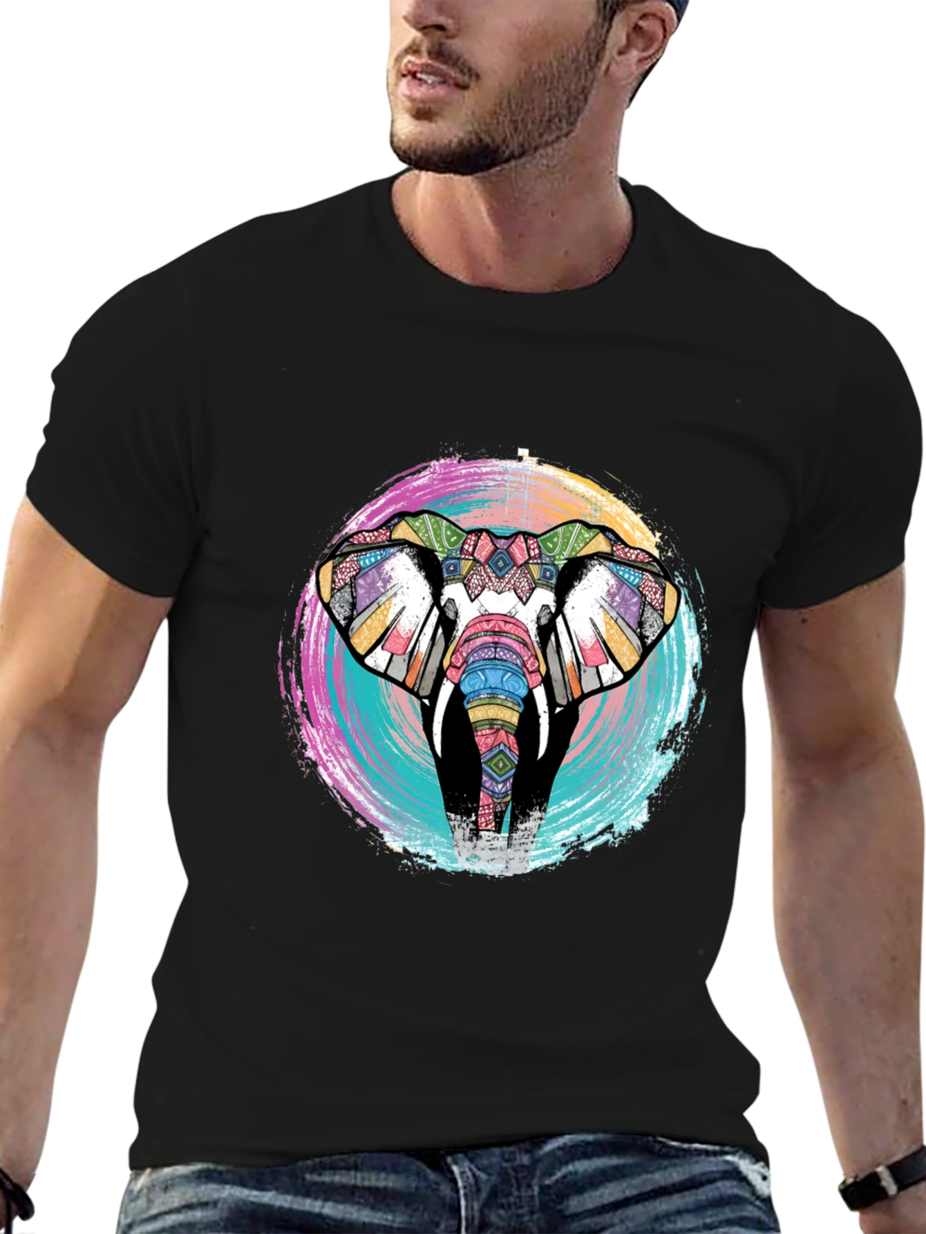 Tribal Elephant Graphic Tee