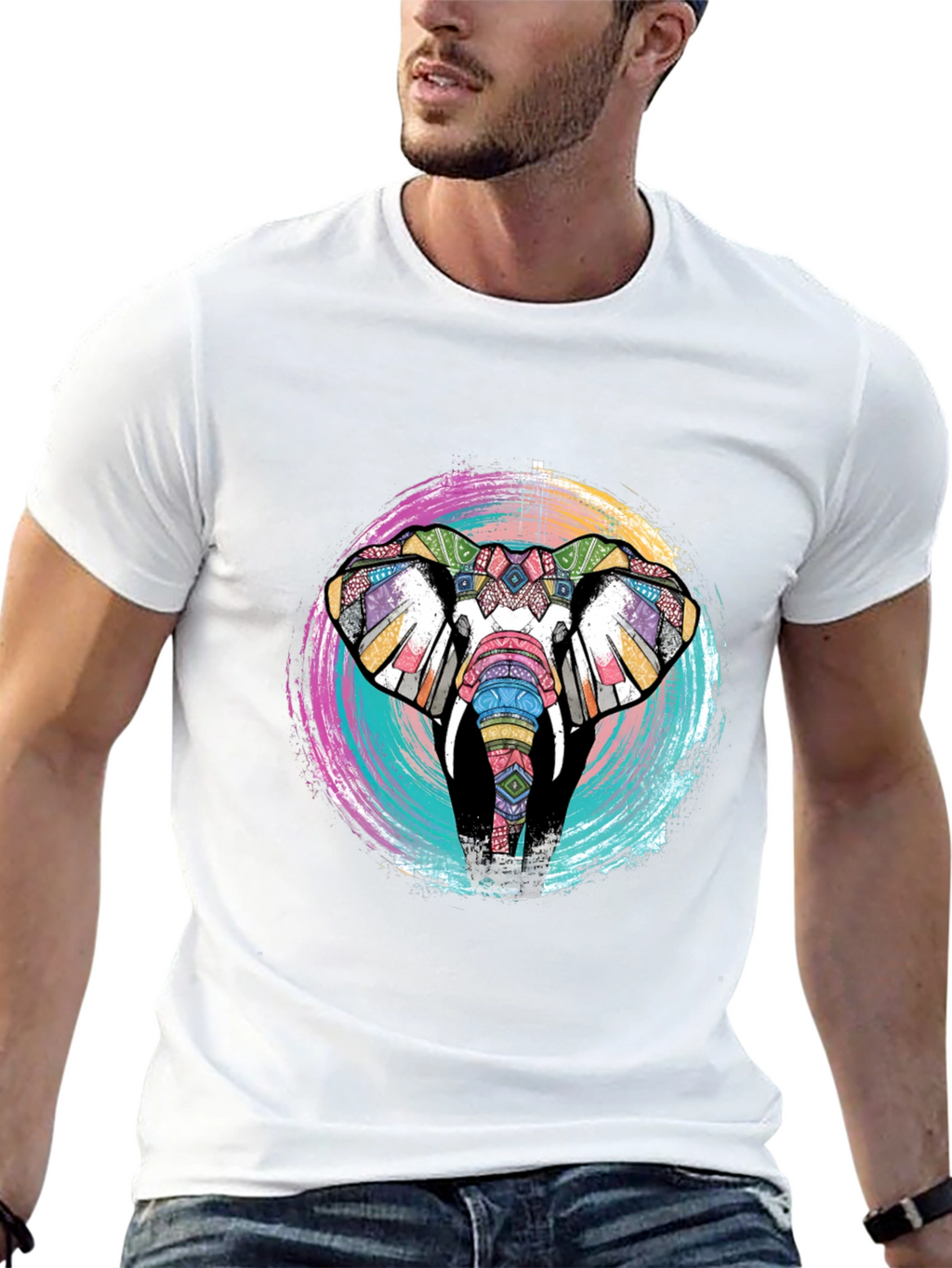 Tribal Elephant Graphic Tee