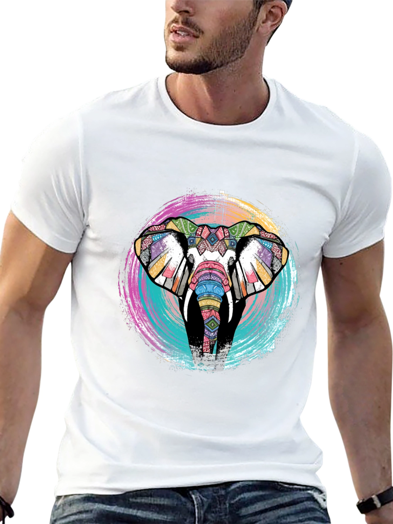 Tribal Elephant Graphic Tee