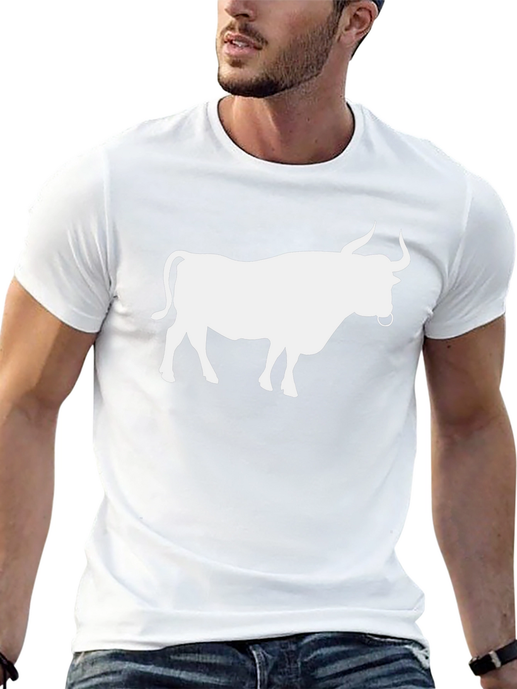 Bull Graphic Tee - Cool Animal Design