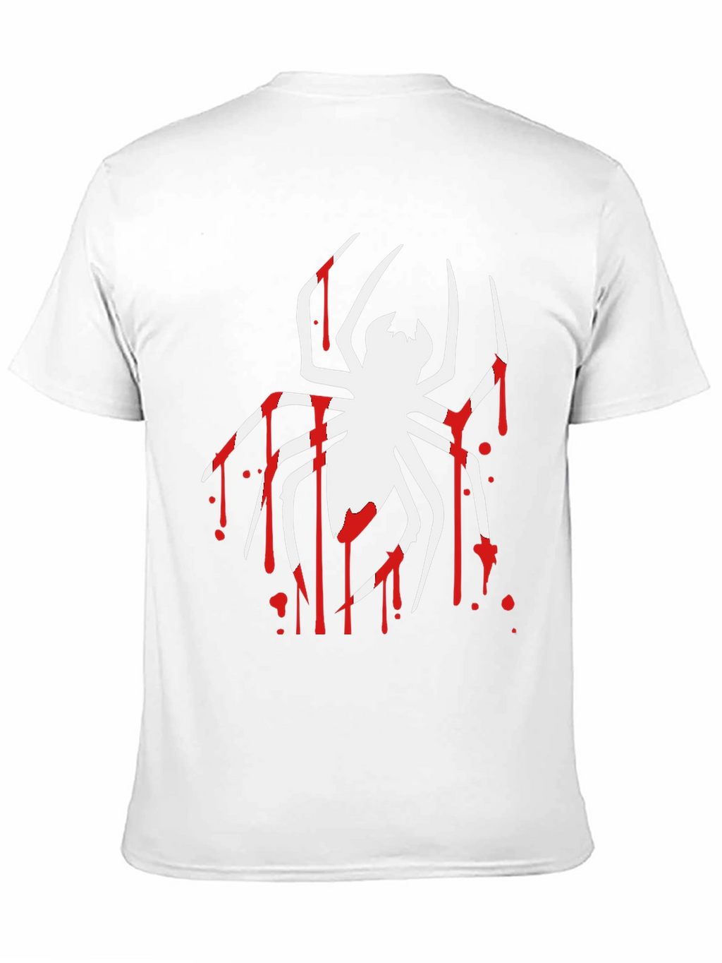 Spider Drip Graphic Tee - Bold Black Cotton T-Shirt