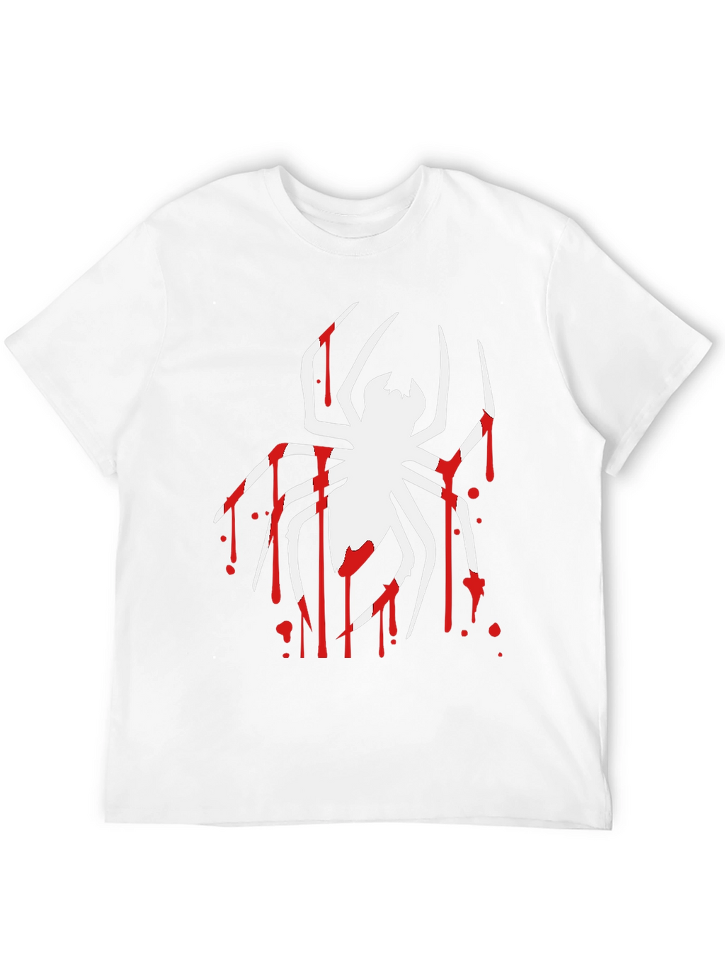 Spider Drip Graphic Tee - Bold Black Cotton T-Shirt