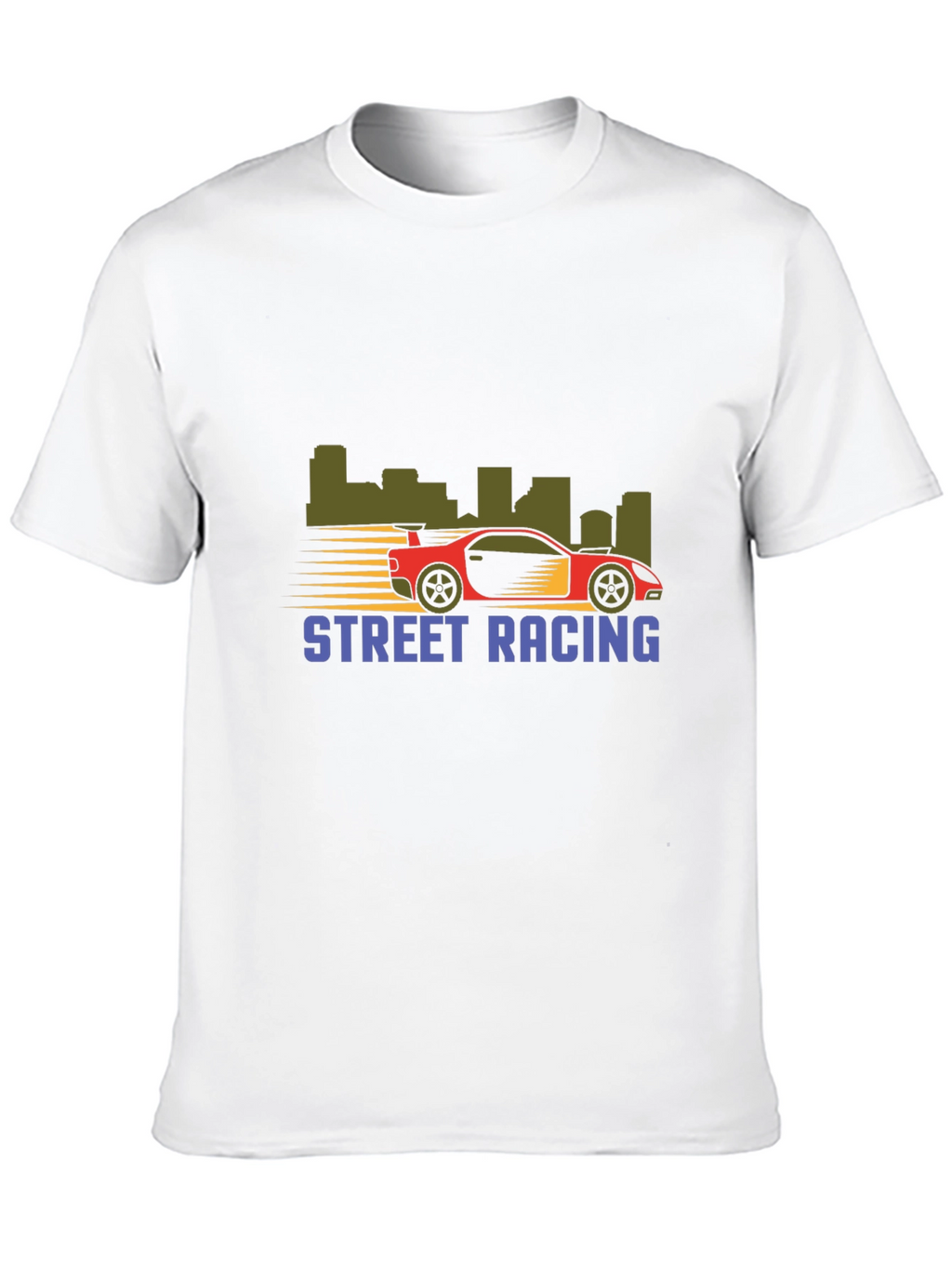 Street Racing Graphic T-Shirt - Black