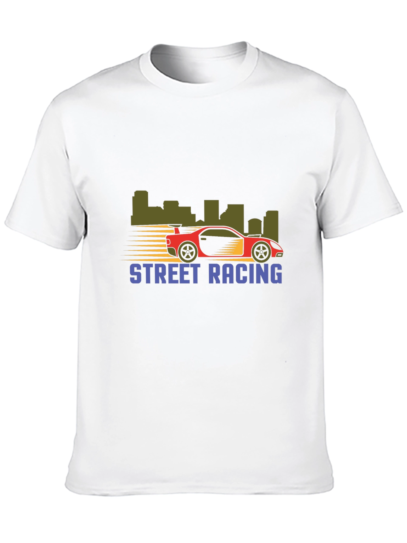 Street Racing Graphic T-Shirt - Black