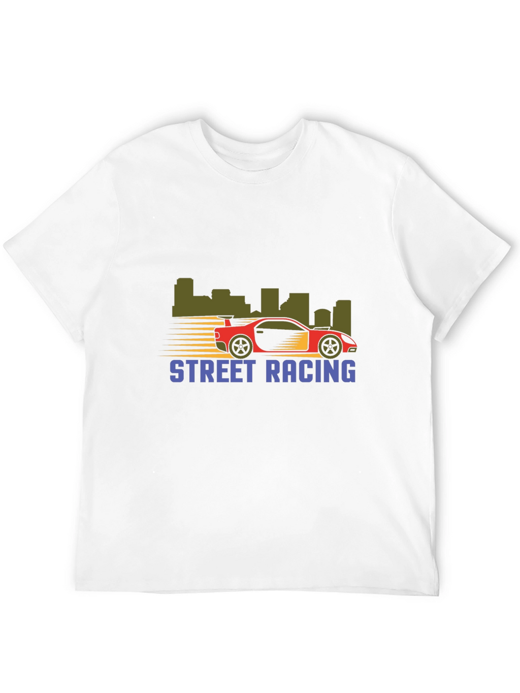 Street Racing Graphic T-Shirt - Black