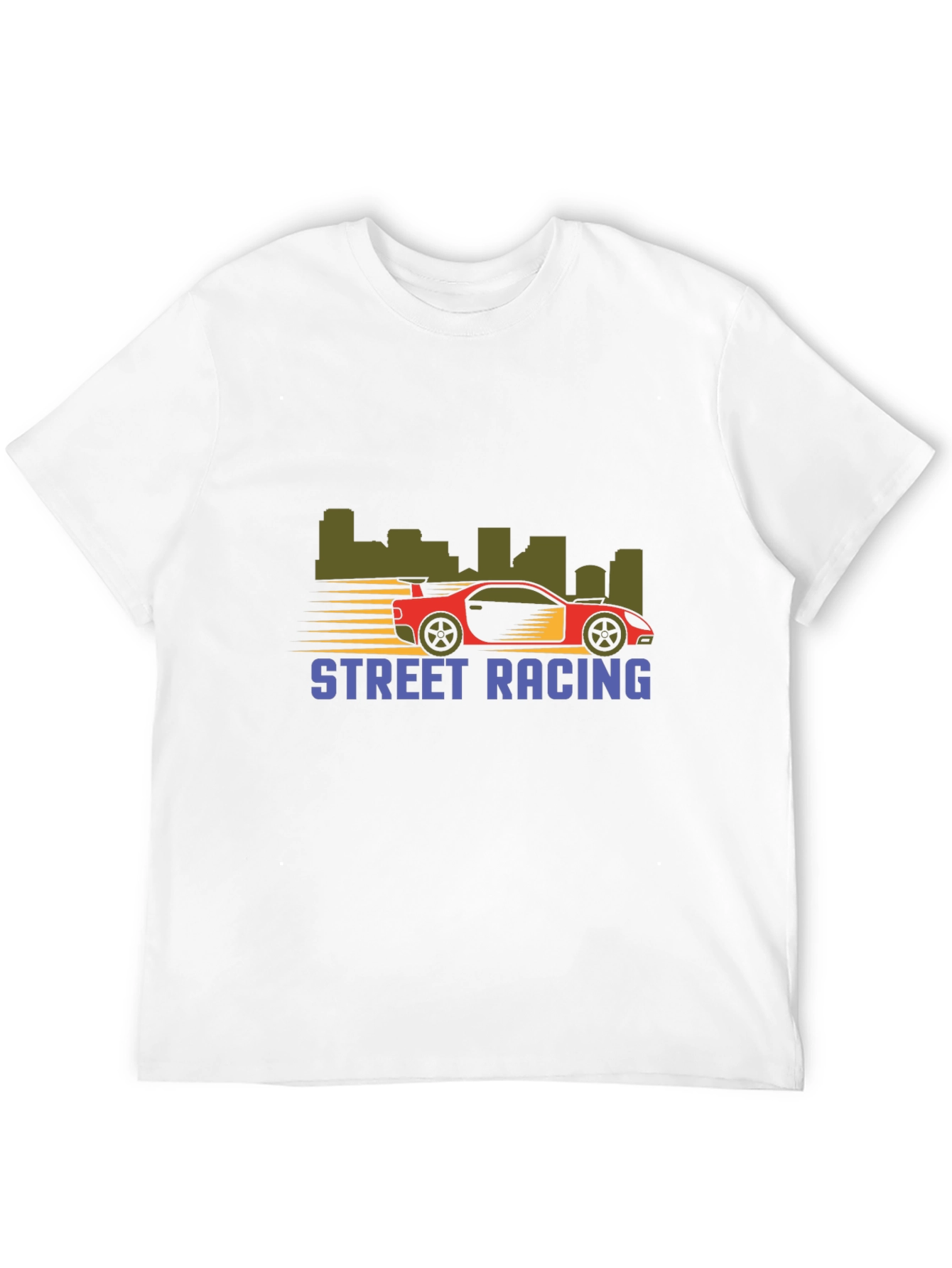 Street Racing Graphic T-Shirt - Black