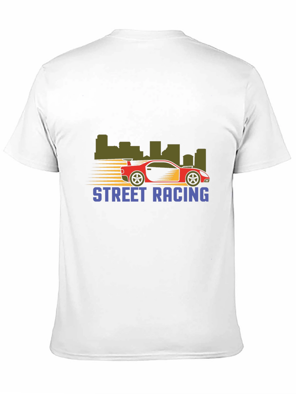 Street Racing Graphic T-Shirt - Black