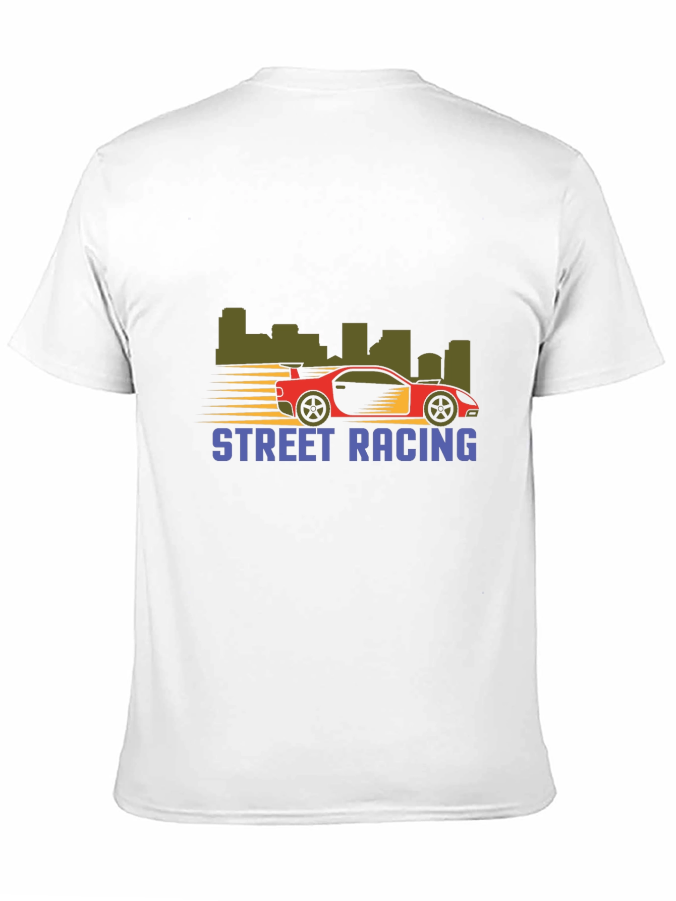 Street Racing Graphic T-Shirt - Black