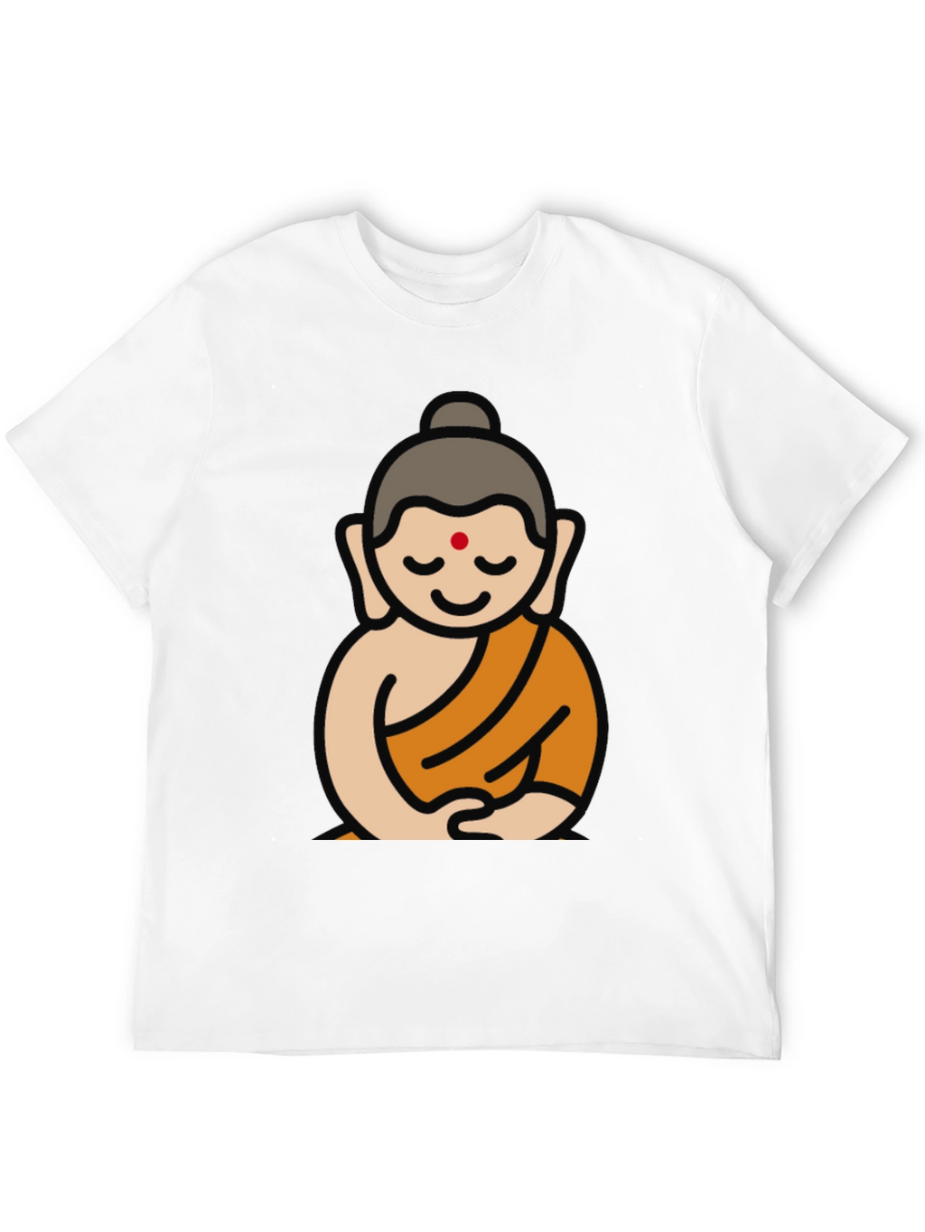 Buddha Graphic Black T-Shirt - Spiritual Design