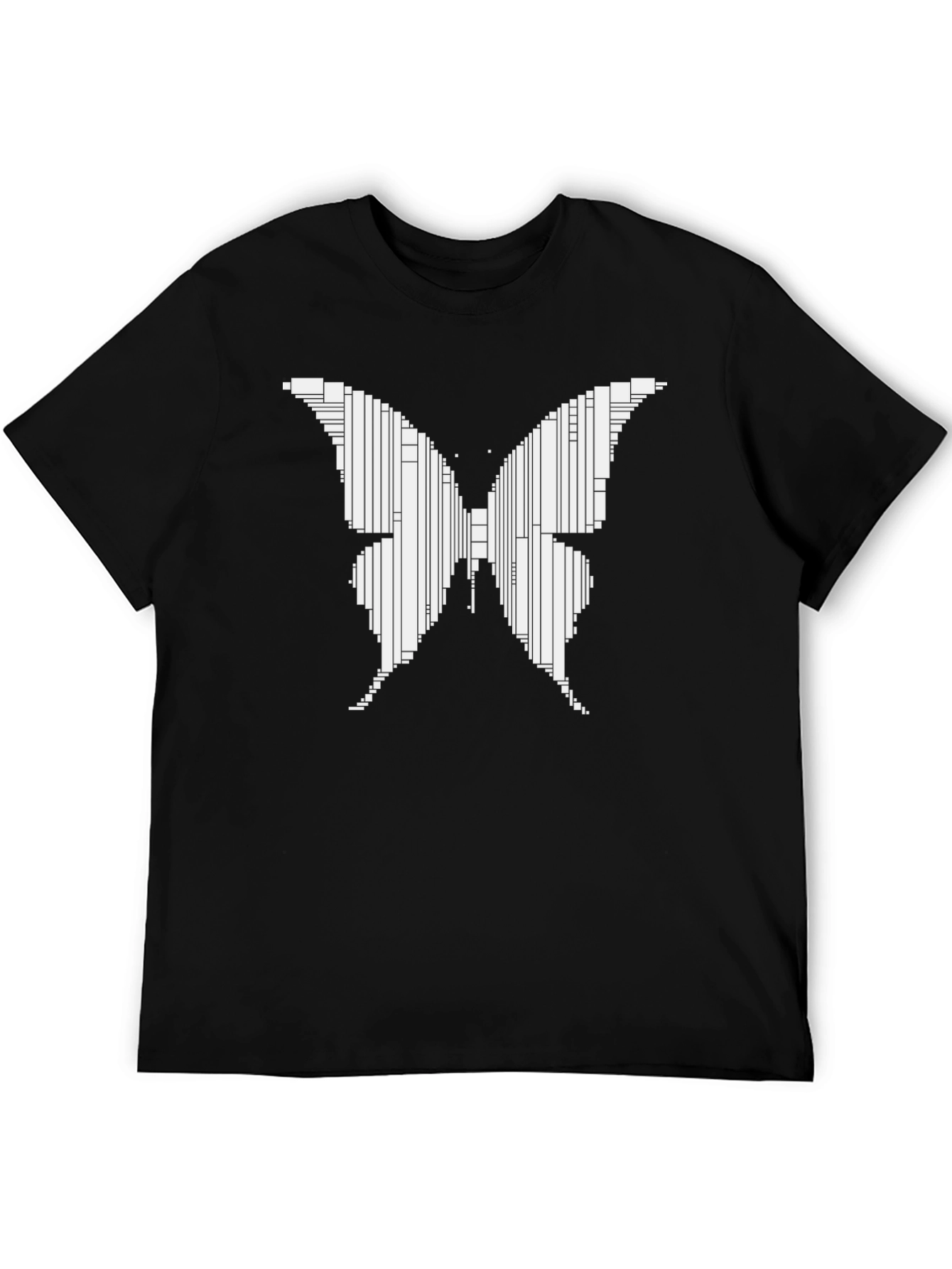 Geometric Butterfly Graphic Tee - Modern Art T-Shirt