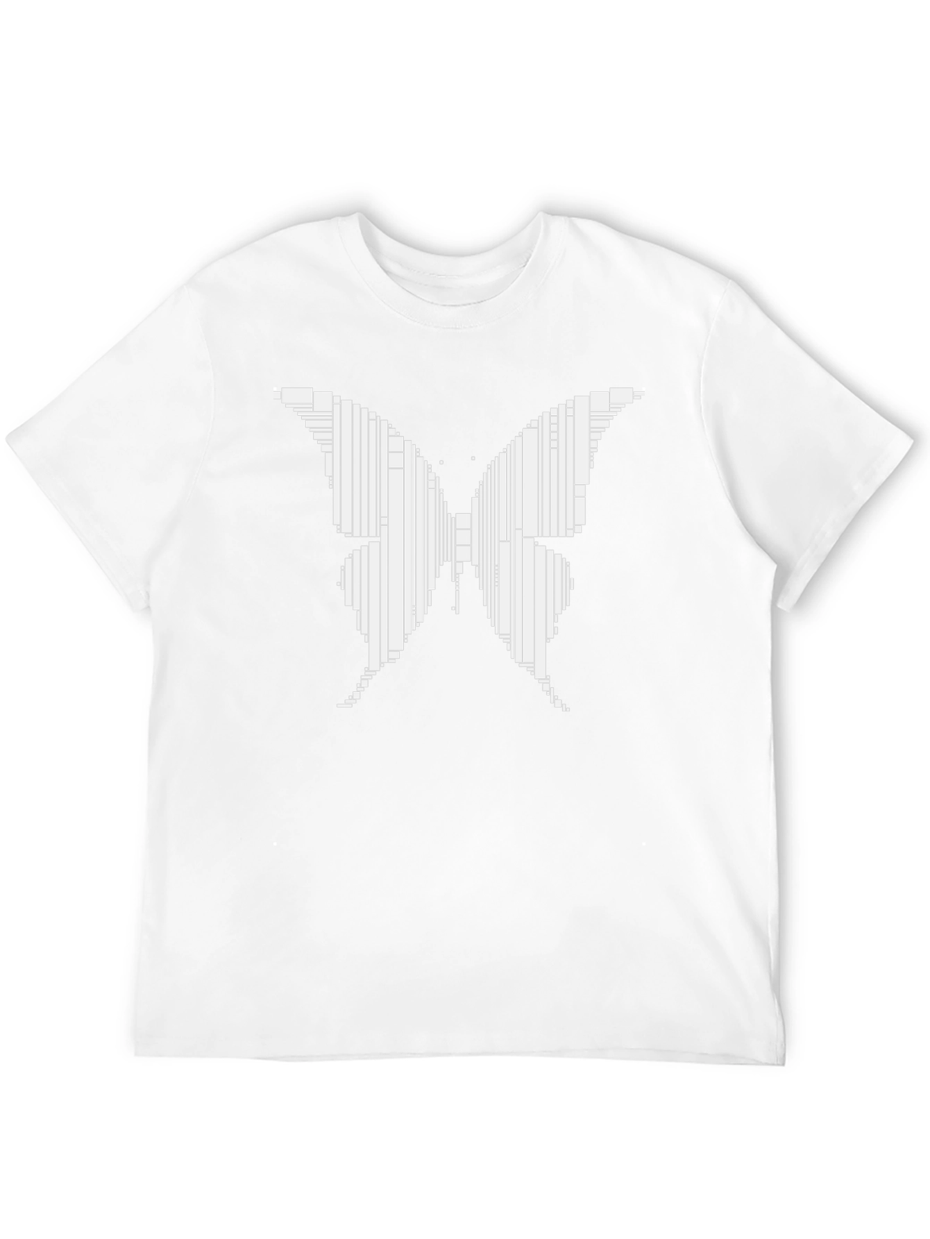 Geometric Butterfly Graphic Tee - Modern Art T-Shirt