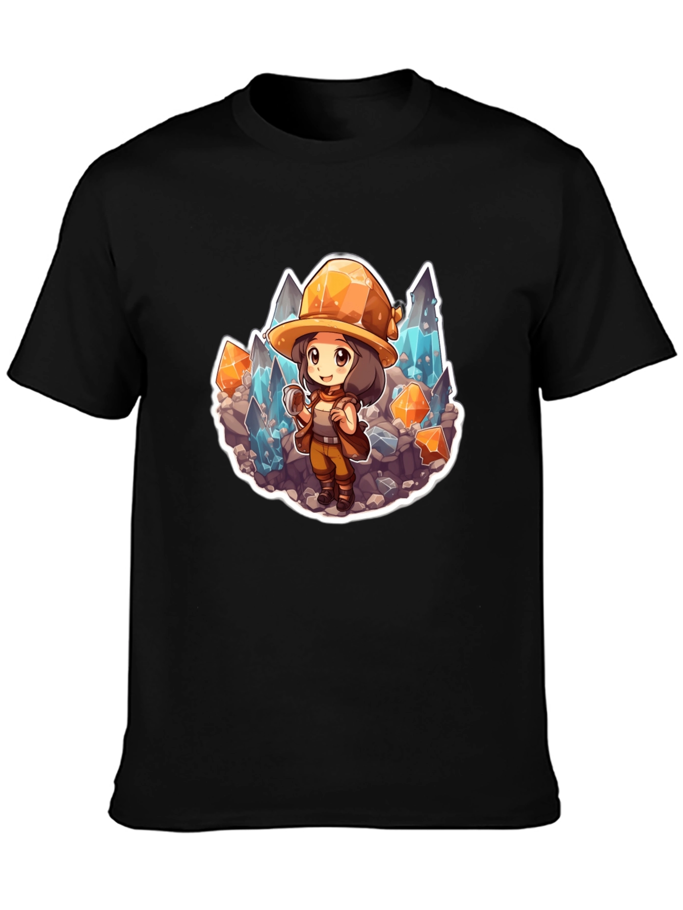 Cartoon Miner Graphic Tee - Adventurers Style!