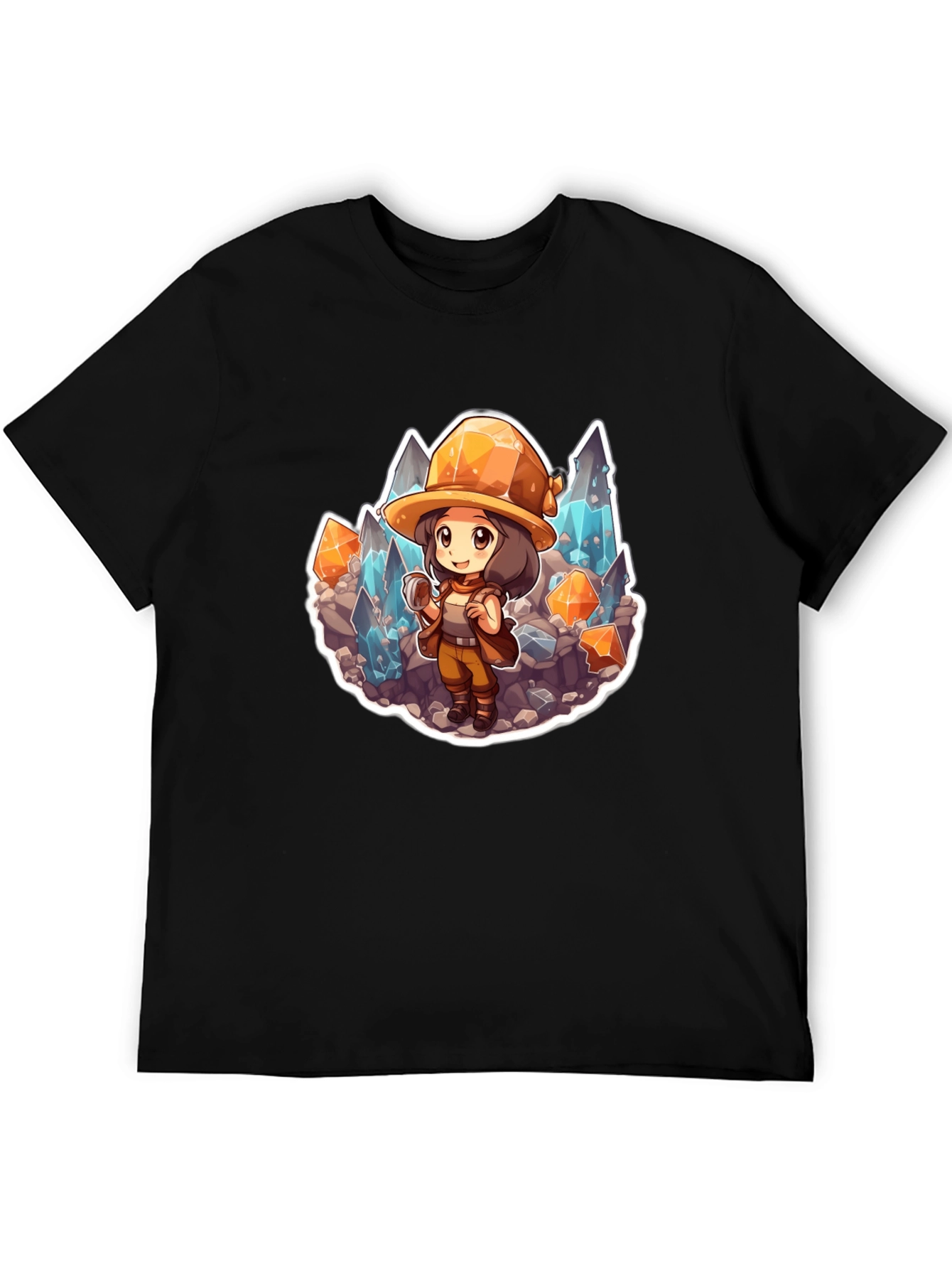Cartoon Miner Graphic Tee - Adventurers Style!