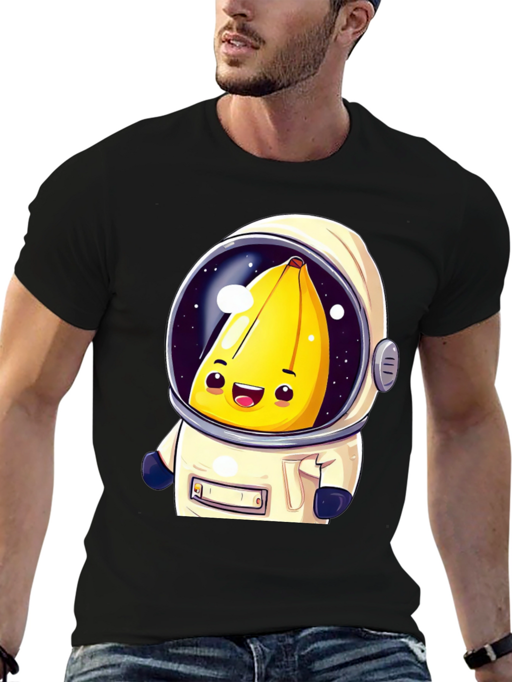 Banana Astronaut Graphic T-Shirt