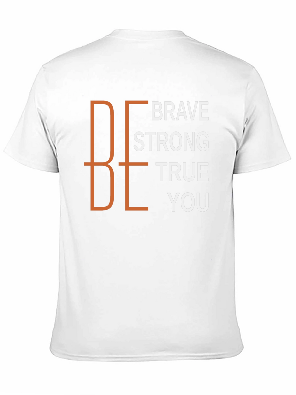 Be Brave Strong True You Black Graphic Tee