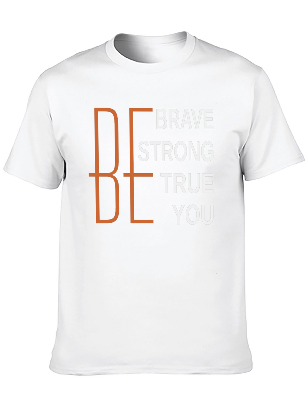Be Brave Strong True You Black Graphic Tee
