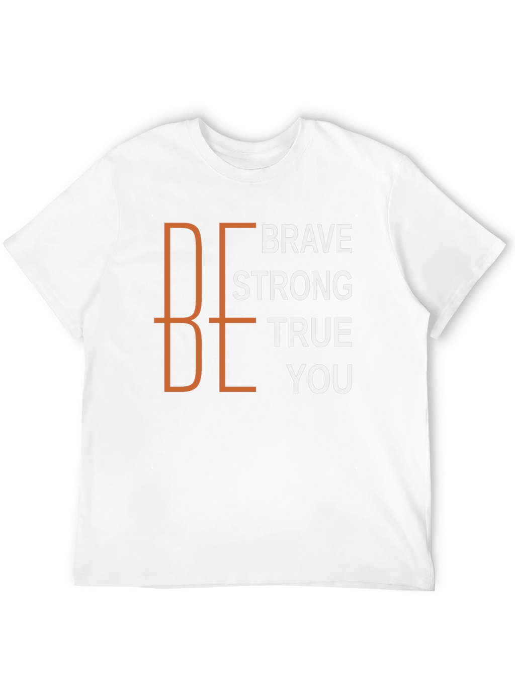 Be Brave Strong True You Black Graphic Tee