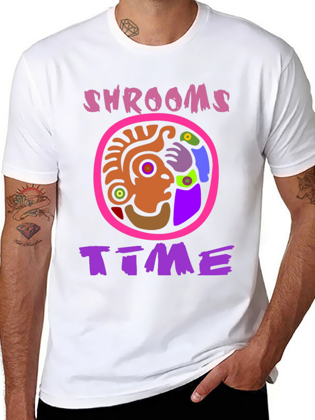 Shrooms Time Graphic Tee - Psychedelic Fun