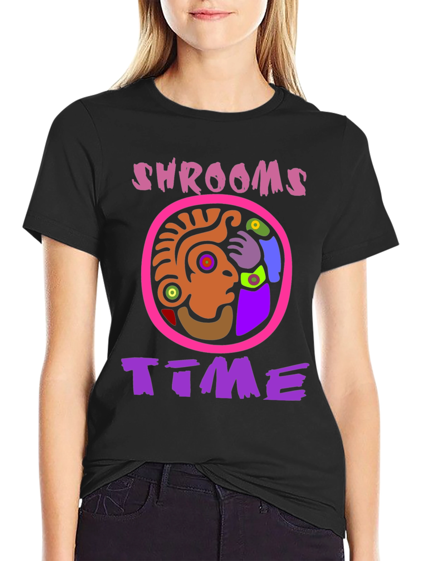 Shrooms Time Graphic Tee - Psychedelic Fun