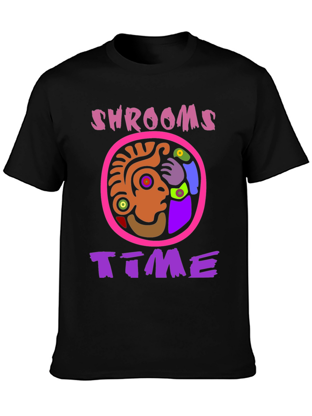 Shrooms Time Graphic Tee - Psychedelic Fun