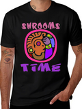 Shrooms Time Graphic Tee - Psychedelic Fun