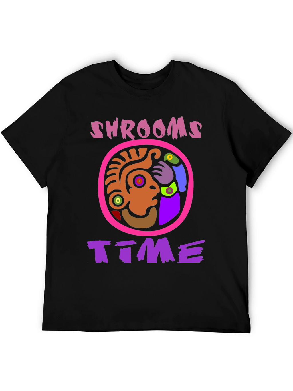 Shrooms Time Graphic Tee - Psychedelic Fun