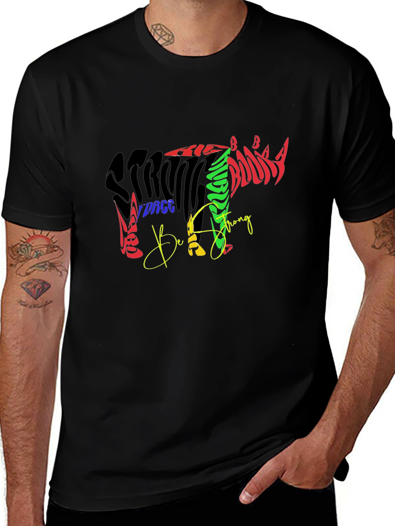 Strong Rhino Graphic T-Shirt