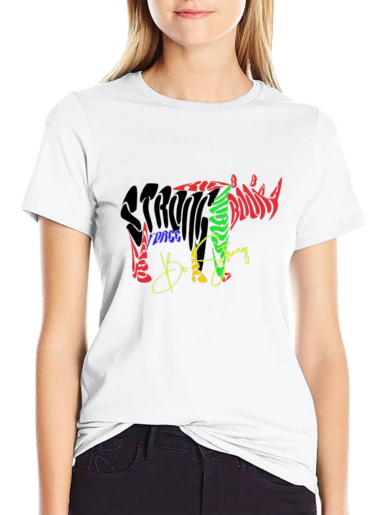 Strong Rhino Graphic T-Shirt