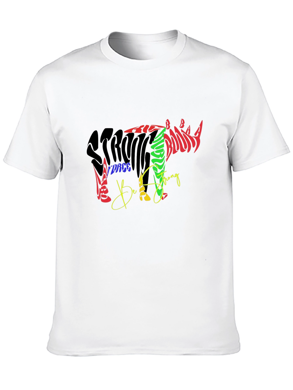 Strong Rhino Graphic T-Shirt