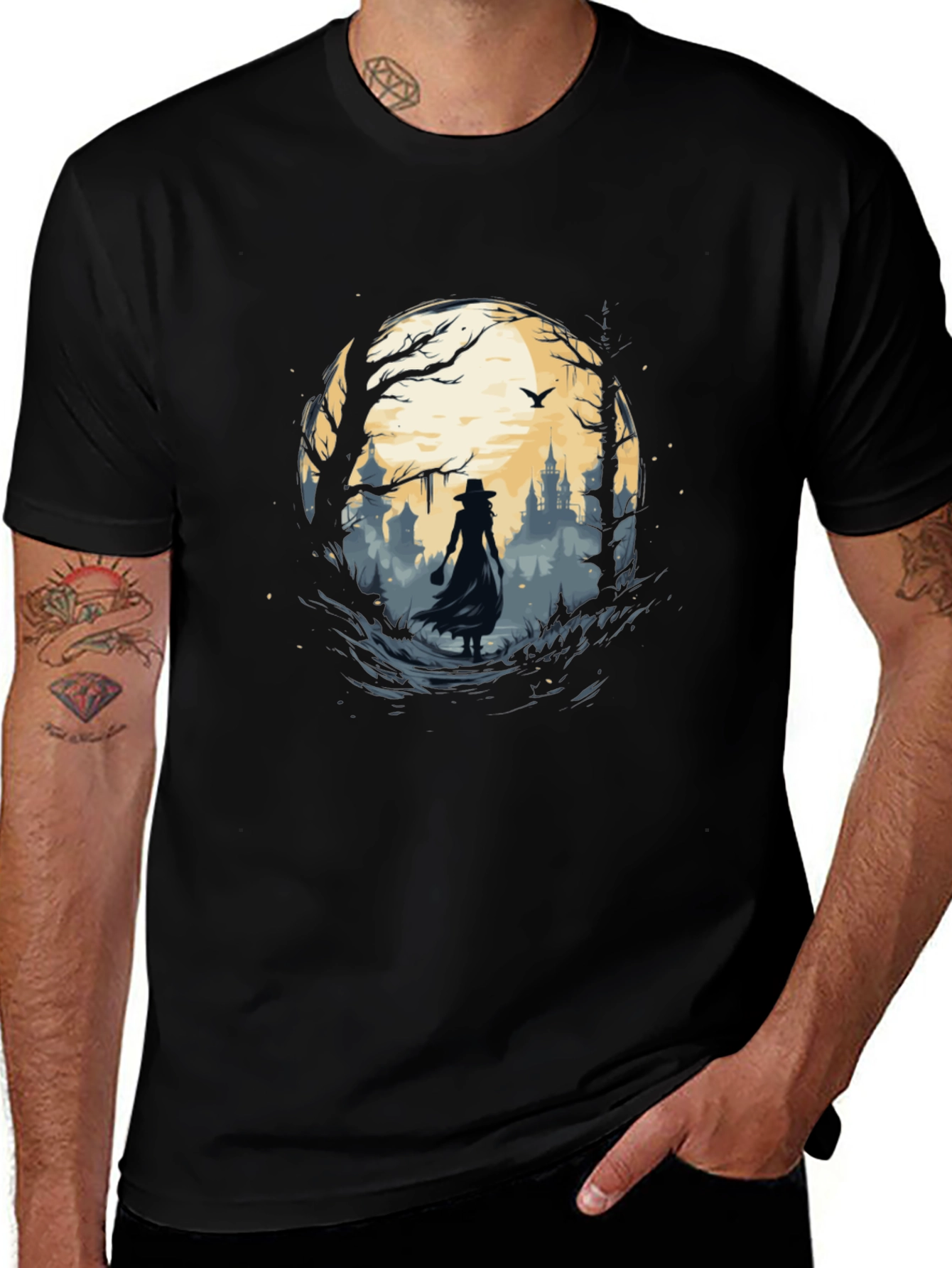 Mystic Moonlit Witch T-Shirt