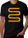 Abstract Geometric Conveyor Belt Graphic Tee