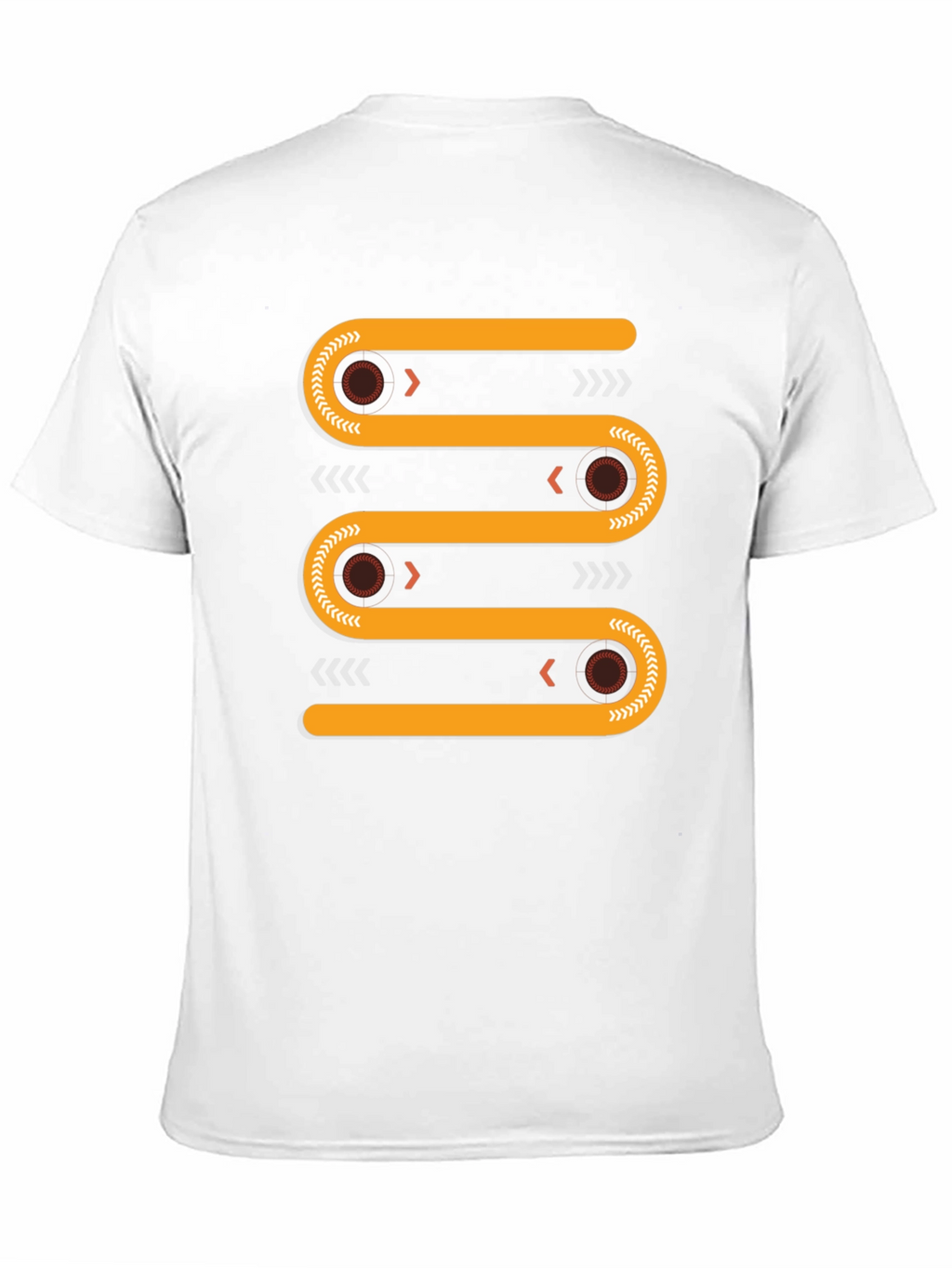 Abstract Geometric Conveyor Belt Graphic Tee