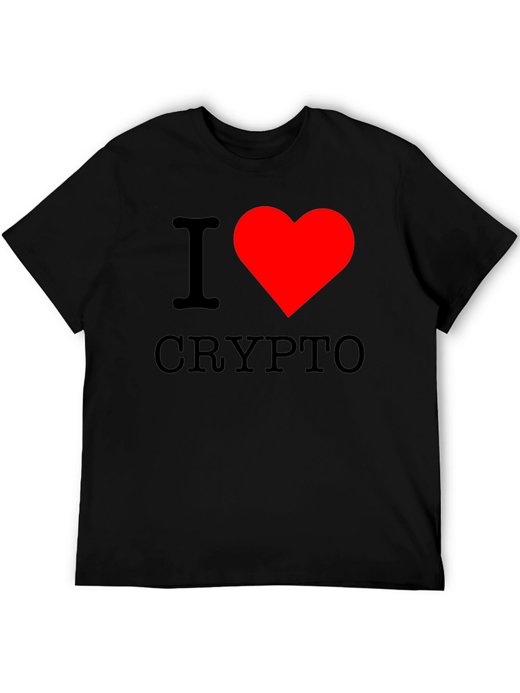 I Heart Crypto Black T-Shirt