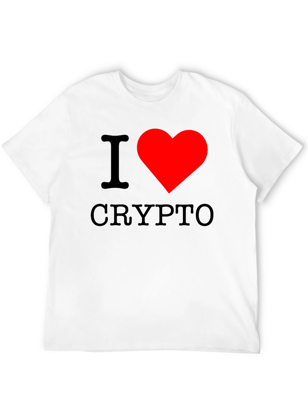 I Heart Crypto Black T-Shirt