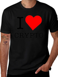 I Heart Crypto Black T-Shirt