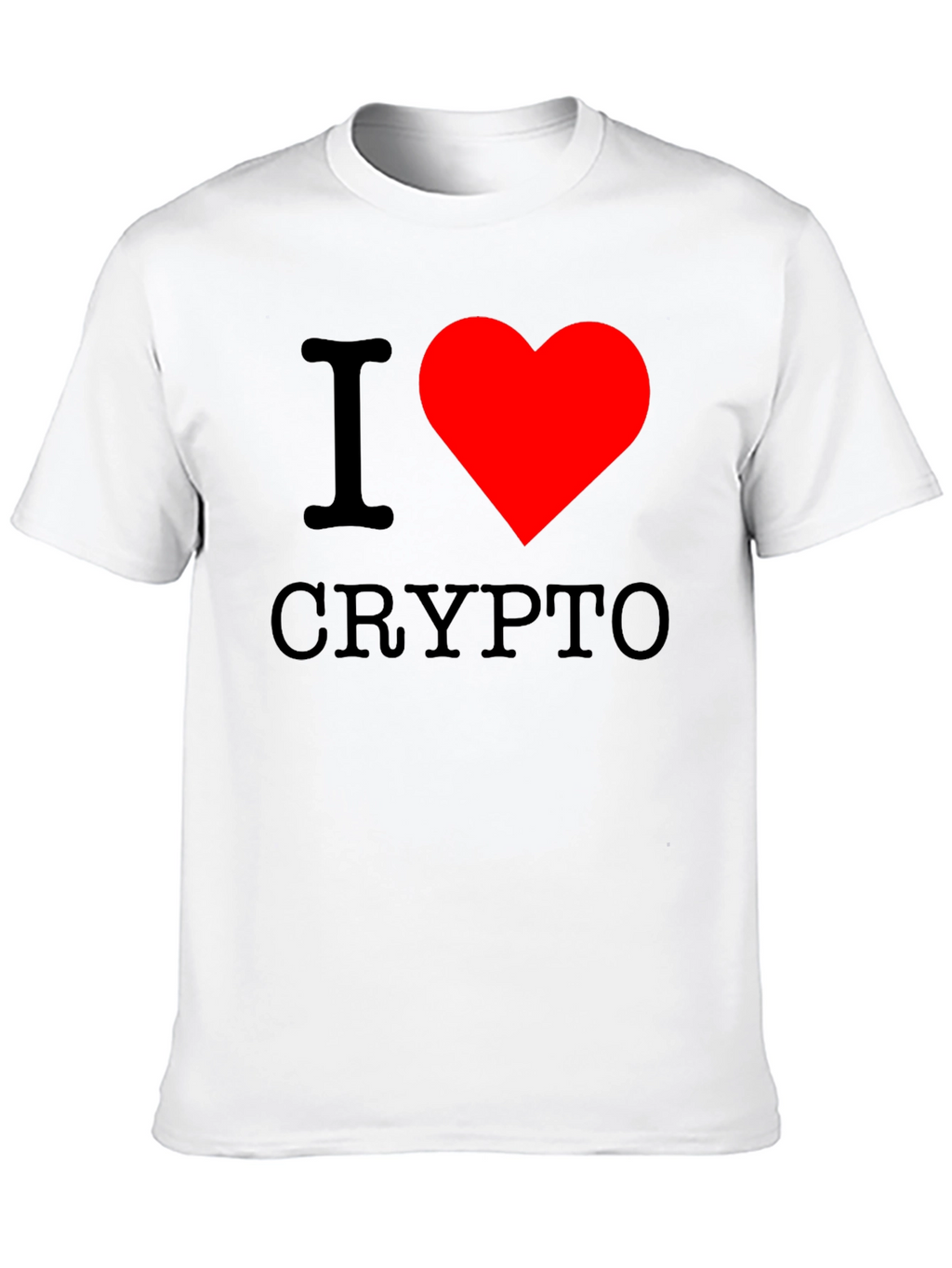 I Heart Crypto Black T-Shirt