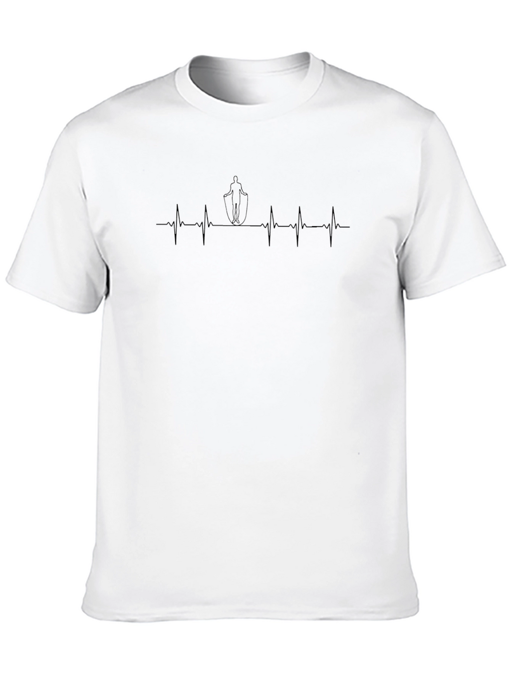 Heartbeat Jump Rope T-Shirt - Fitness Cardio