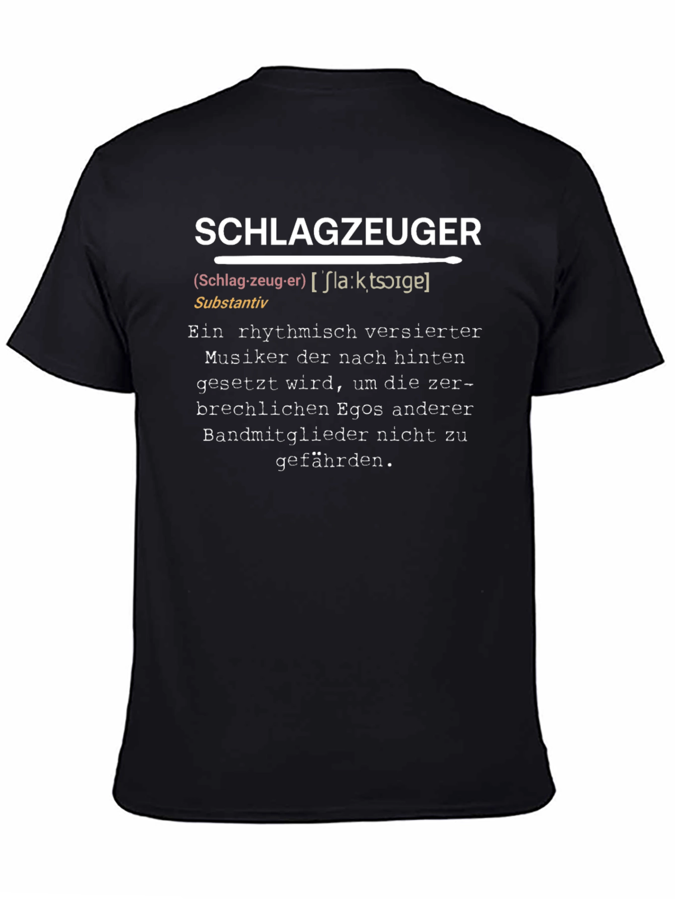 Drummer Definition T-Shirt - German Humor