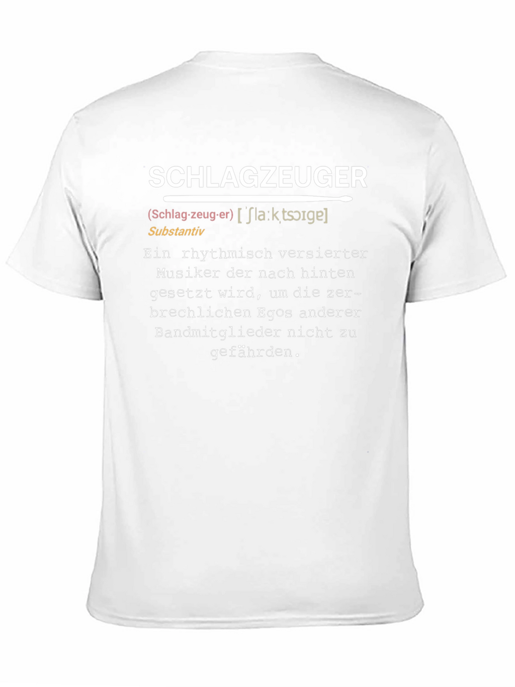 Drummer Definition T-Shirt - German Humor