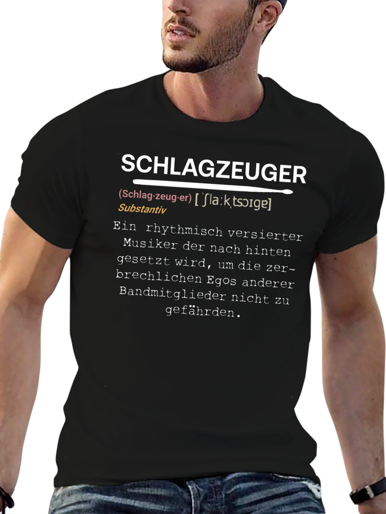 Drummer Definition T-Shirt - German Humor