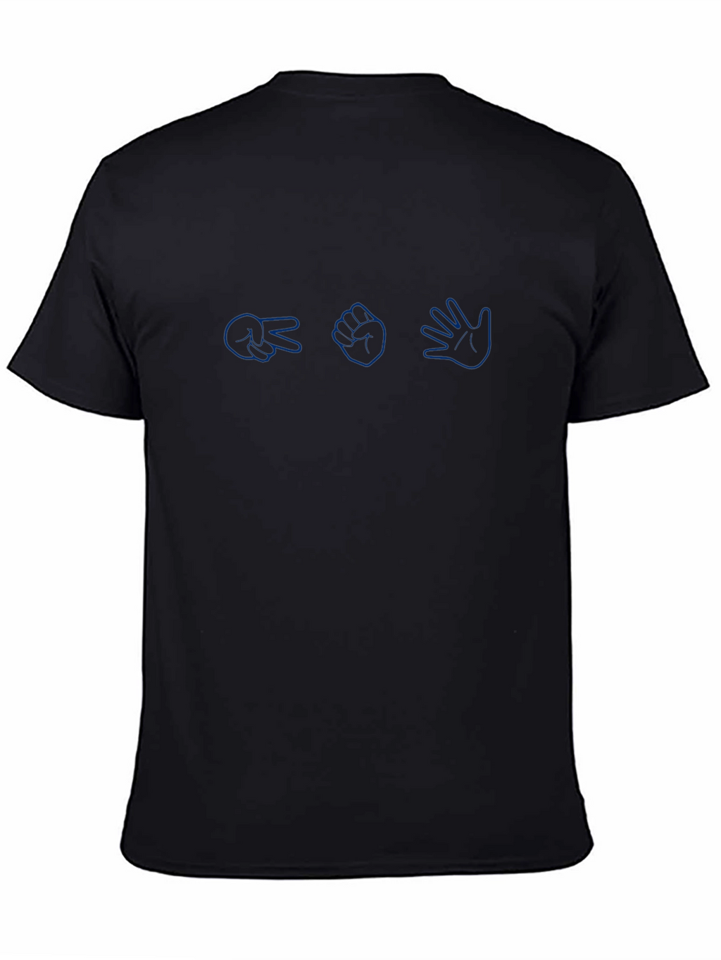 Rock Paper Scissors Black T-Shirt