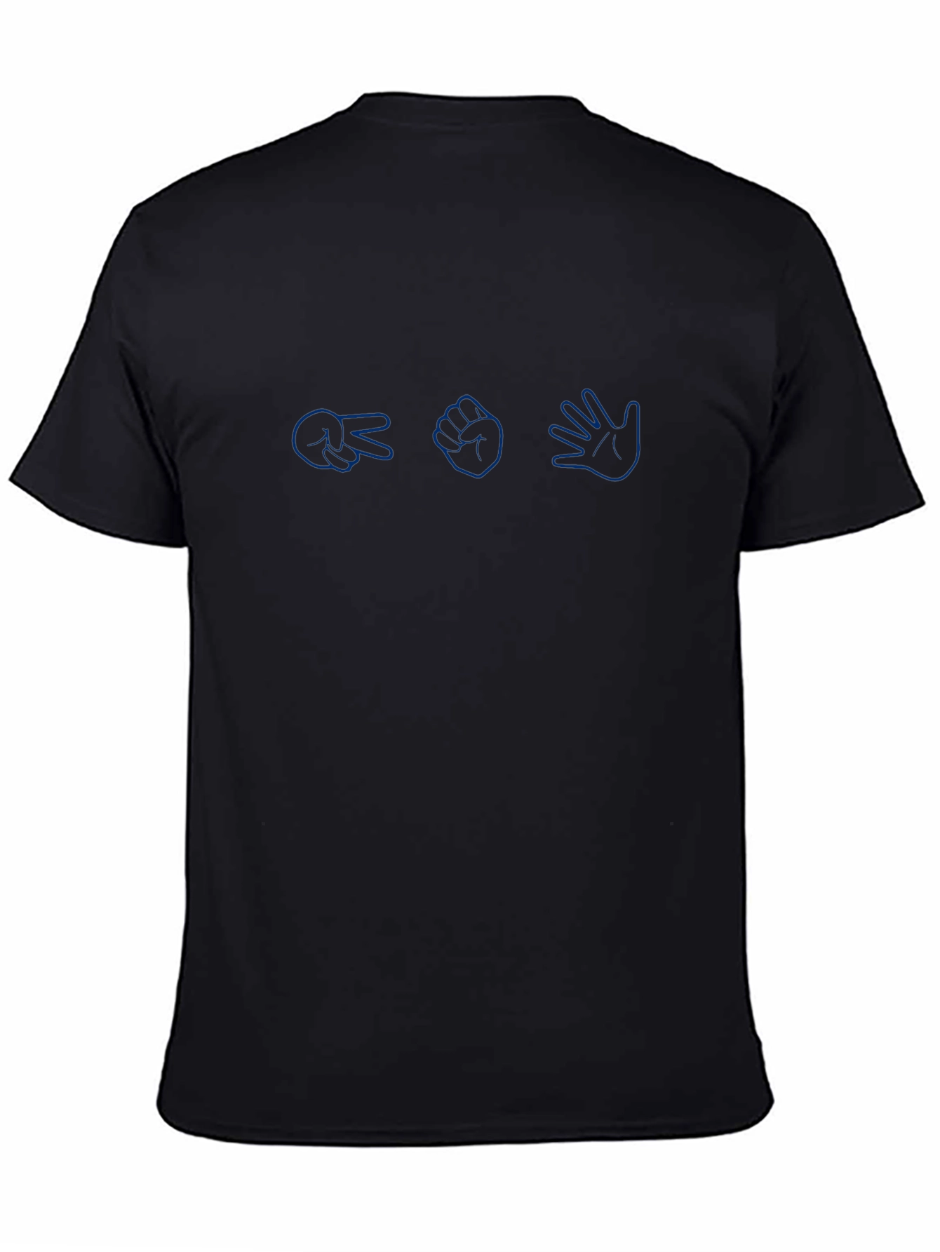 Rock Paper Scissors Black T-Shirt