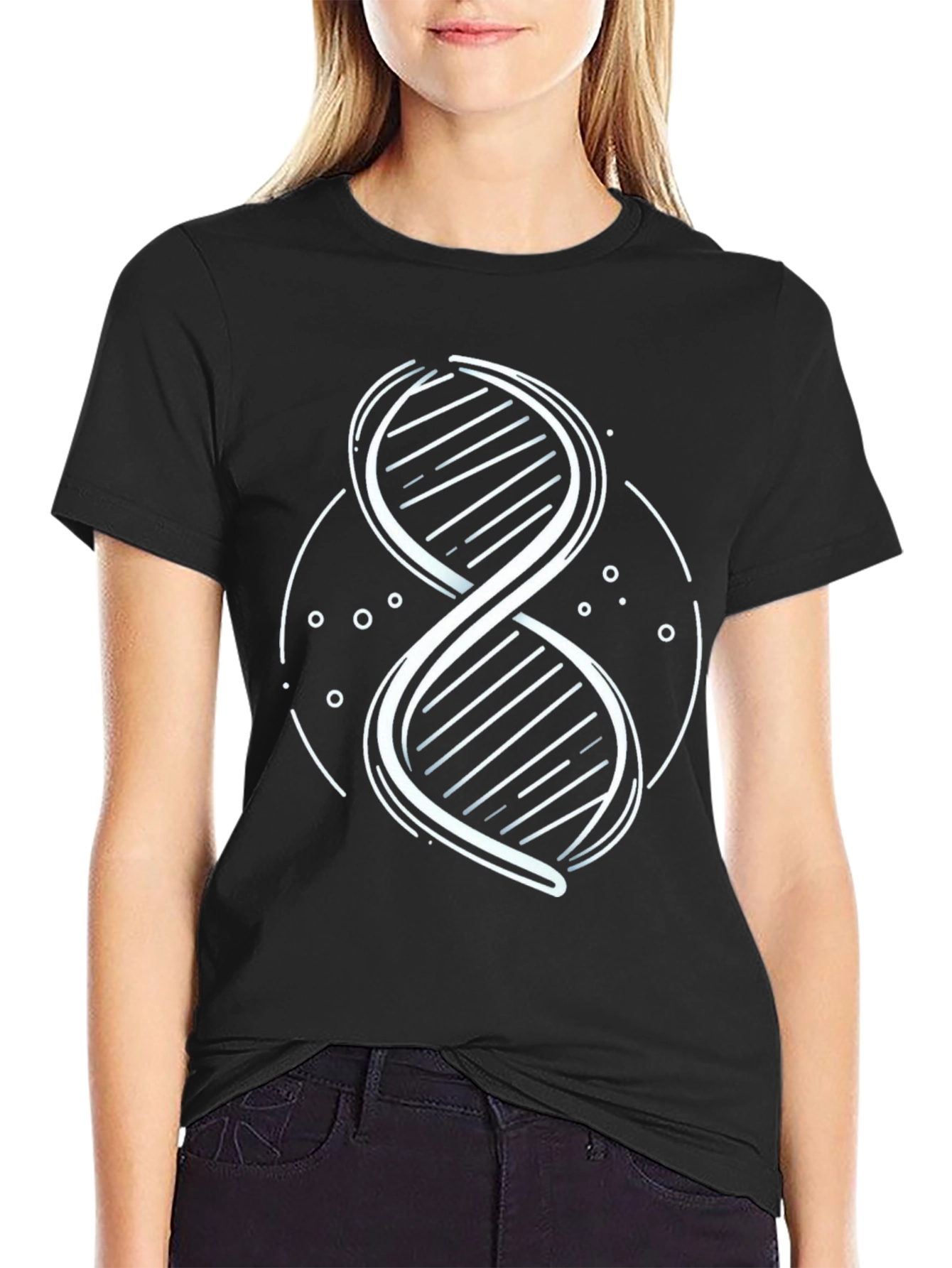 DNA Graphic T-Shirt - Black Science Tee