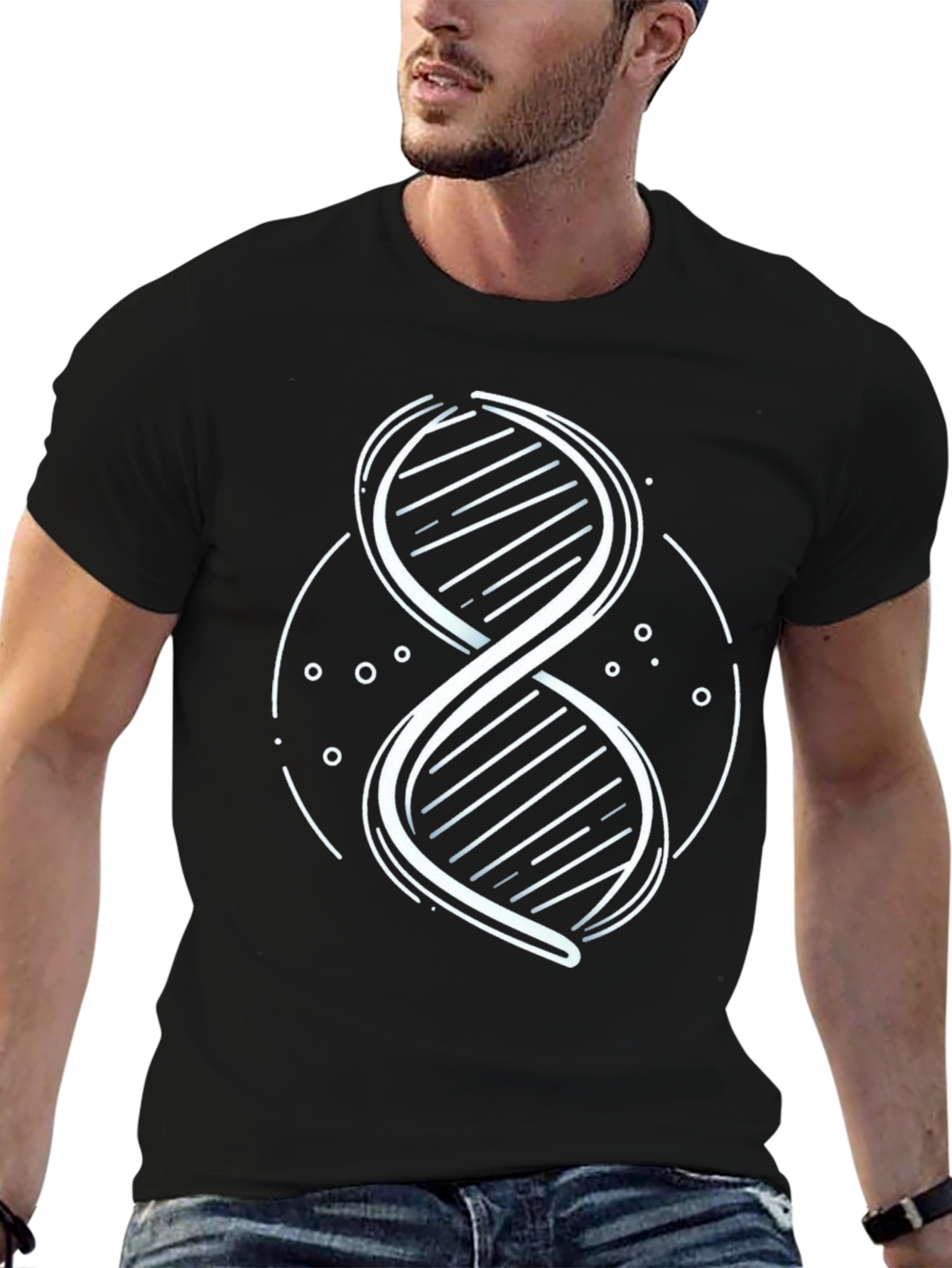 DNA Graphic T-Shirt - Black Science Tee