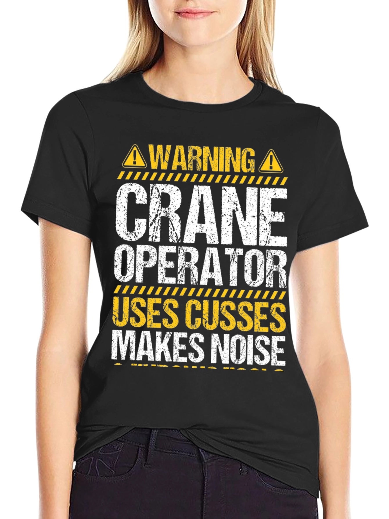 Warning Crane Operator T-Shirt